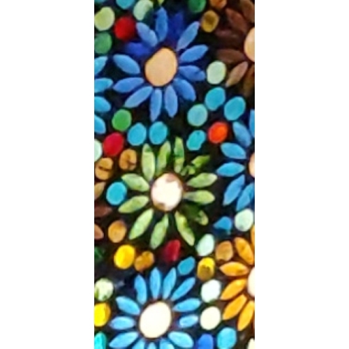 Lampada da tavolo in vetro mosaicata Mirror Daisy h. 45 cm.