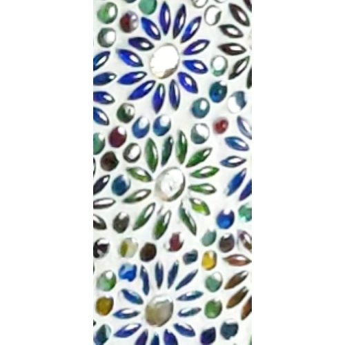 Lampada da tavolo in vetro mosaicata Mirror Daisy h. 45 cm.