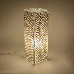 Lampada da tavolo in vetro mosaicata Gold Reflection h. 45 cm.