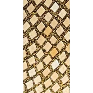 Gold Reflection Handmade Lamp in mosaic glass h. 45 cm.