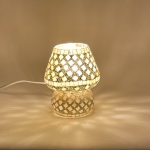Lampada da tavolo in vetro mosaicata Gold Reflection h. 17 cm.