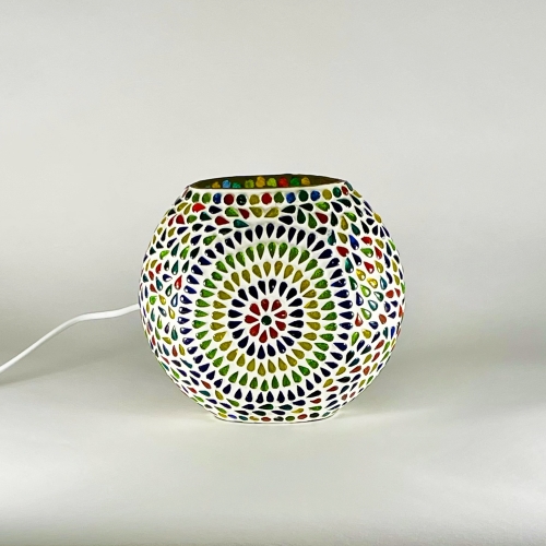 Color Universe Handmade Lamp in mosaic glass h. 17 cm.
