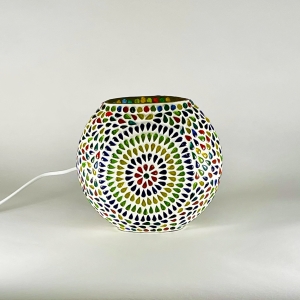 Color Universe Handmade Lamp in mosaic glass h. 17 cm.