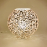 Lampada da tavolo in vetro mosaicata Yellow Daisy h. 32 cm.