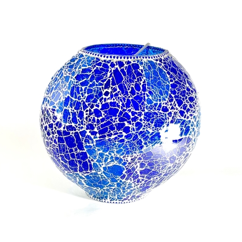 Blue Bay Handmade Lamp in mosaic glass h. 32 cm.