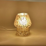 Lampada da tavolo in vetro mosaicata Artist's Yellow h. 17 cm.