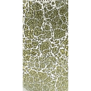 Lampada da tavolo in vetro mosaicata Glacial Gold h. 17 cm.