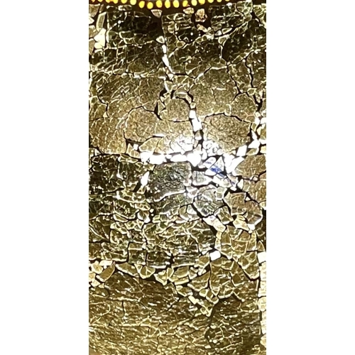 Glacial Gold Handmade Lamp in mosaic glass h. 32 cm.