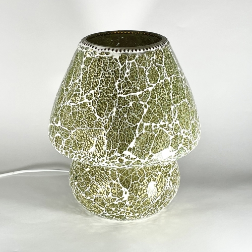 Glacial Gold Handmade Lamp in mosaic glass h. 32 cm.