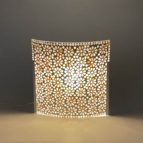 Yellow Daisy Handmade in mosaic glass h. 24 cm.