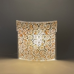 Applique in vetro mosaicata Yellow Daisy h. 24 cm.