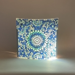 Applique in vetro mosaicata Blue Moon h. 24 cm.