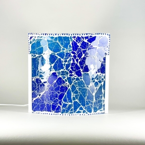 Blue Bay Handmade in mosaic glass h. 24 cm.