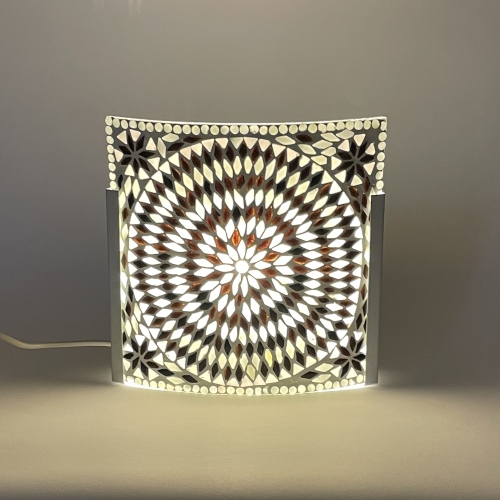 Applique in vetro mosaicata Yin & Yang h. 24 cm.