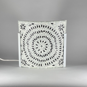 Applique in vetro mosaicata Yin & Yang h. 24 cm.