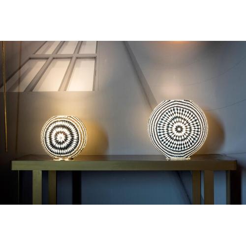 Yin & Yang Handmade Lamp in mosaic glass h. 17 cm.