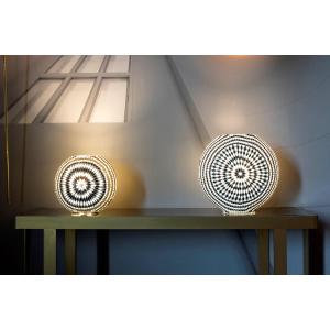 Yin & Yang Handmade Lamp in mosaic glass h. 17 cm.
