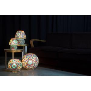 Rainbow Handmade Lamp in mosaic glass h. 17 cm.