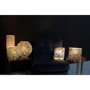 Floral Gray Handmade in mosaic glass h. 24 cm.