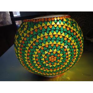Color universe Handmade Lamp in mosaic glass h. 25 cm.