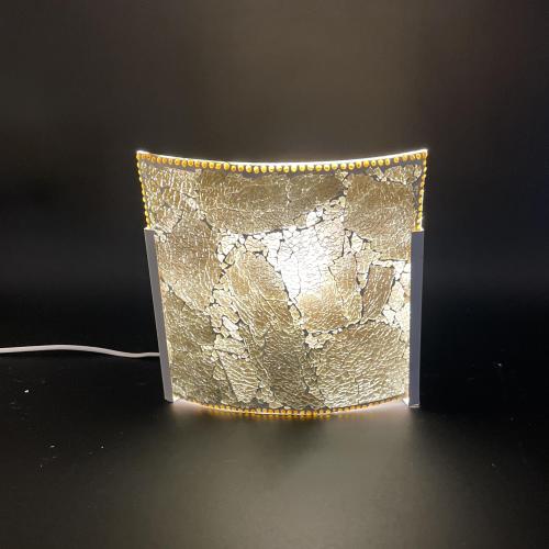 Glacial Gold Handmade in mosaic glass h. 24 cm.