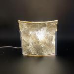 Applique in vetro mosaicata Glacial Gold h. 24 cm.