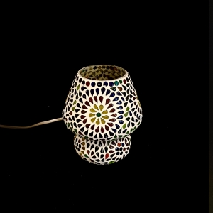 Lampada da tavolo in vetro mosaicata Color universe h. 17 cm.