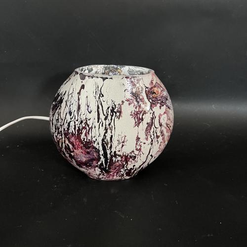 Hidra Handmade Lamp in painted glass h. 17 cm.