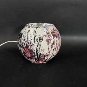 Hidra Handmade Lamp in painted glass h. 17 cm.