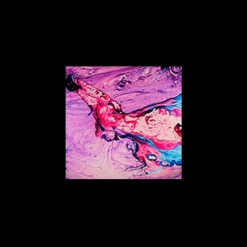 Lampada da tavolo in vetro dipinta Supernova h. 32 cm.