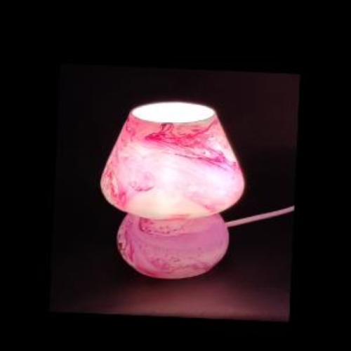 Antares Handmade Lamp in painted glass h. 17 cm.