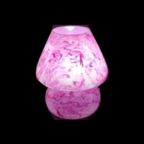 Lampada da tavolo in vetro dipinta Antares h. 23 cm.