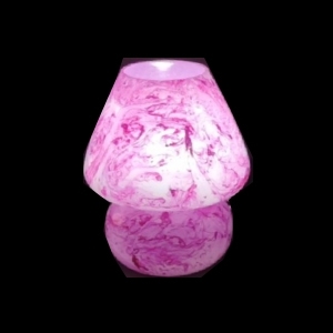 Lampada da tavolo in vetro dipinta Antares h. 23 cm.