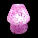 Lampada da tavolo in vetro dipinta Antares h. 32 cm.