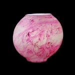 Lampada da tavolo in vetro dipinta Antares h. 32 cm.