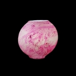 Lampada da tavolo in vetro dipinta Antares h. 23 cm.