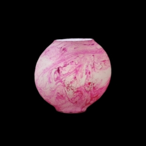 Lampada da tavolo in vetro dipinta Antares h. 23 cm.