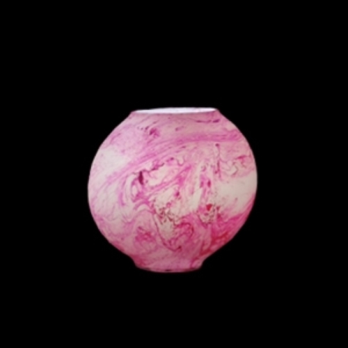 Lampada da tavolo in vetro dipinta Antares h. 17 cm.