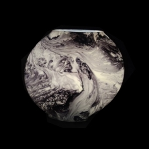 Stardust Handmade Lamp in painted glass h. 32 cm.