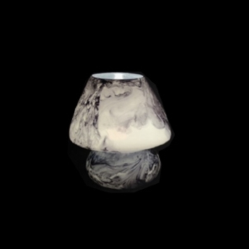 Lampada da tavolo in vetro dipinta Stardust h. 17 cm.