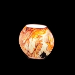 Lampada da tavolo in vetro dipinto Cassiopeia h. 17 cm.