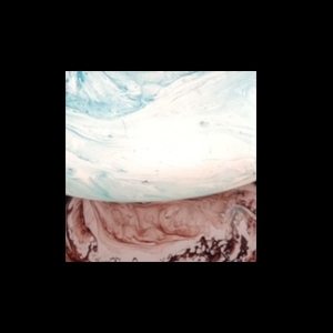 Neptune Handmade Lamp in painted glass h. 17 cm.