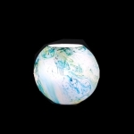 Lampada da tavolo in vetro dipinta Austral h. 17 cm.