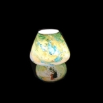 Lampada da tavolo in vetro dipinta Nebula h. 17 cm.