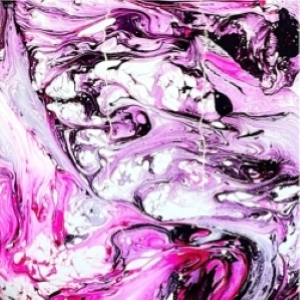 Supernova Handmade Lamp in painted glass h. 25 cm.