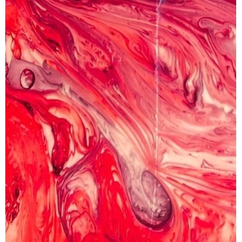 Virgo Handmade Lamp in painted glass h. 23 cm.