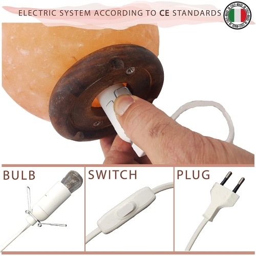Lampada da tavolo in vetro dipinta Orion h. 45 cm.