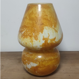 Lampada da tavolo in vetro dipinta Venus h. 64 cm.