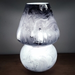 Lampada da tavolo in vetro dipinta Stardust h. 64 cm.