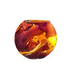 Lampada da tavolo in vetro dipinta Lince h. 17 cm.